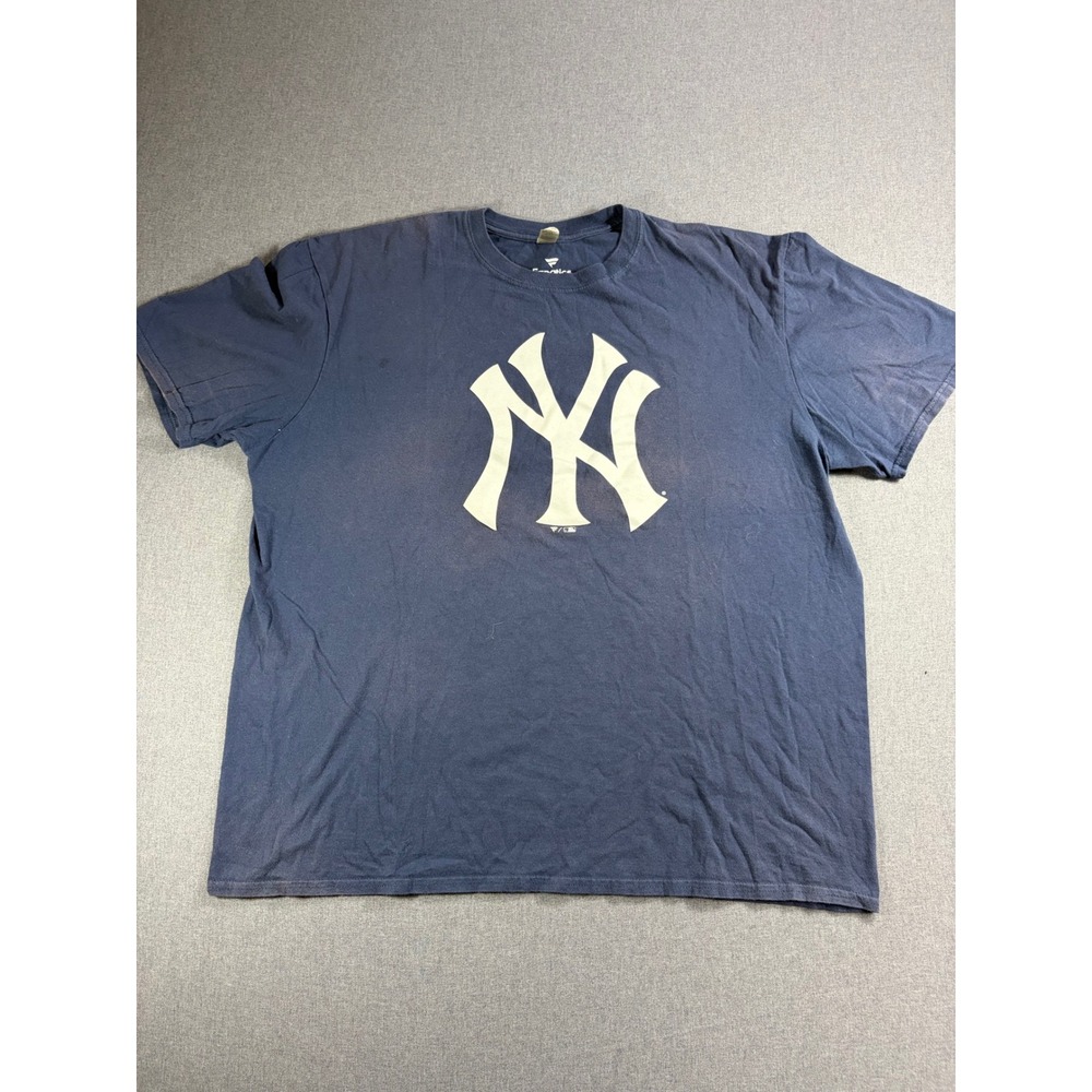 Fanatics New York Yankees Navy Blue Graphic T-Shirt Mens XL MLB Baseball Tee